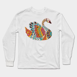 swan funny gift idea Long Sleeve T-Shirt